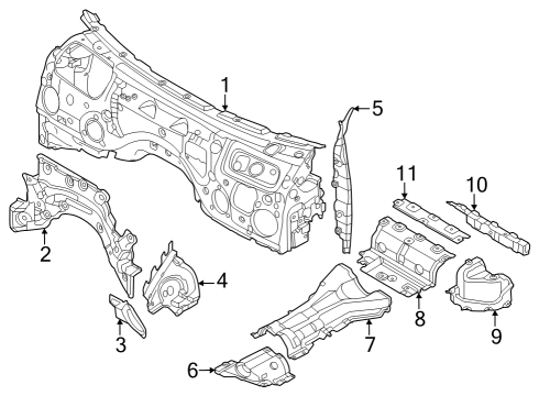 2022 BMW 230i HEAT INSULATION FOR REAR MUF Diagram for 51488493711