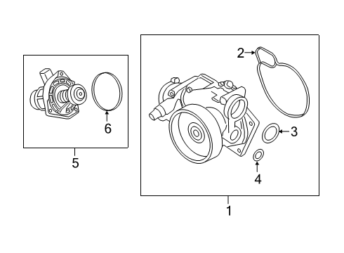 2021 BMW M850i xDrive Water Pump Diagram