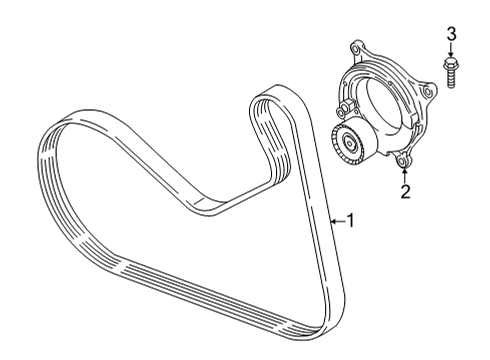 2024 BMW 230i Belts & Pulleys Diagram