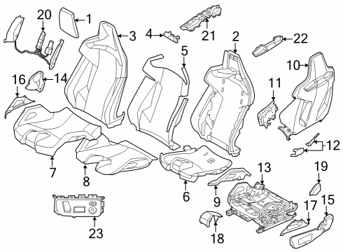 2021 BMW M3 Power Seats Diagram 3