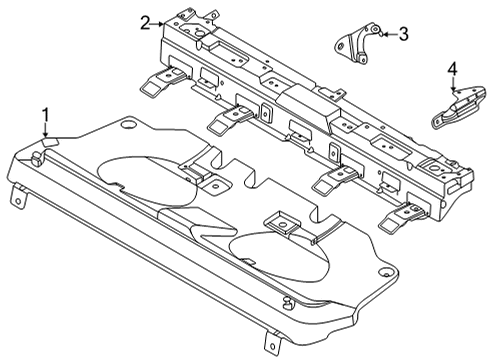 2023 BMW X6 M Tracks & Components Diagram