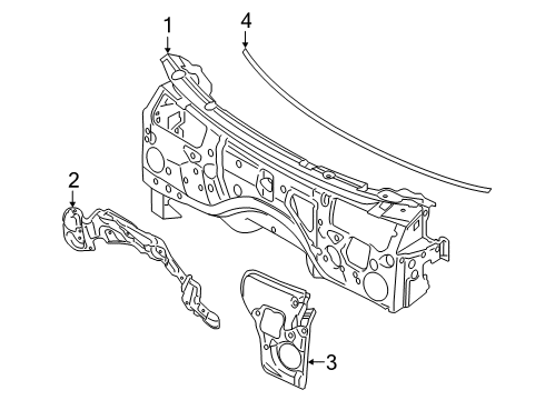 2022 BMW X5 Heat & Sound Insulators Diagram