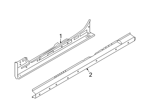 2021 BMW M850i xDrive Rocker Panel Diagram