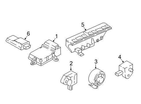 2021 BMW 330e Air Bag Components Diagram 2