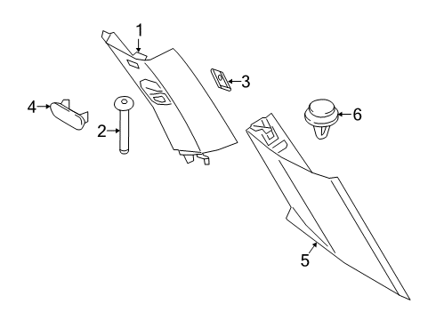 2021 BMW X7 Interior Trim - Quarter Panels Diagram