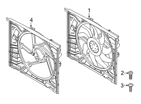 2022 BMW Z4 Cooling System, Radiator, Water Pump, Cooling Fan Diagram 2