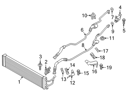 2022 BMW 840i Gran Coupe Trans Oil Cooler Diagram