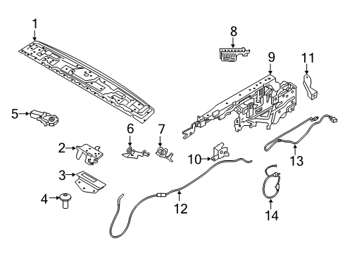 2021 BMW M850i xDrive Convertible Top Diagram