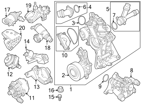 2024 BMW X6 M HEAT MANAGEMENT MODULE Diagram for 11539468426