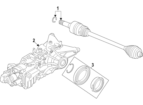 2022 BMW 228i xDrive Gran Coupe Rear Axle, Differential, Drive Axles, Propeller Shaft Diagram