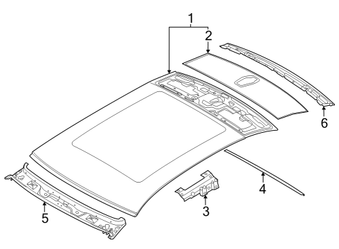 2023 BMW i7 UPPER APRON Diagram for 41235A37B89