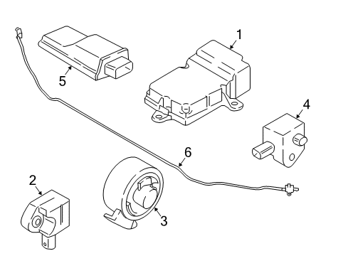 2023 BMW M5 Air Bag Components Diagram 2