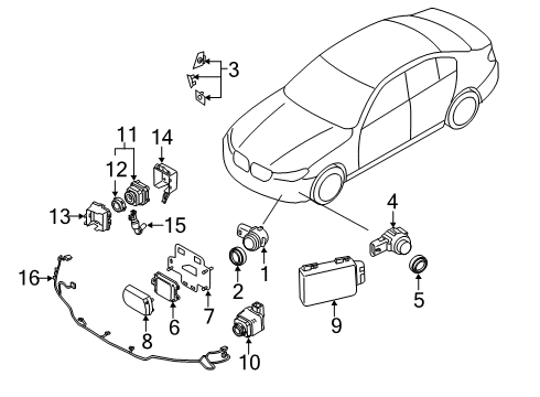 2021 BMW 745e xDrive SWITCH MFL Diagram for 61315A3C106