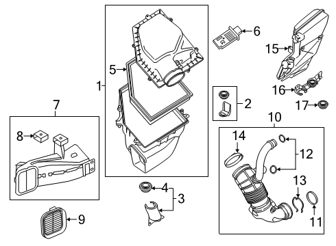 2021 BMW X7 Filters Diagram 1