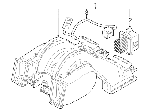 2023 BMW i7 Blower Motor & Fan Diagram 2