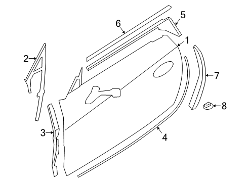 2022 BMW Z4 Door & Components Diagram