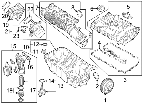 2023 BMW X1 PROFILE-GASKET Diagram for 11129847198