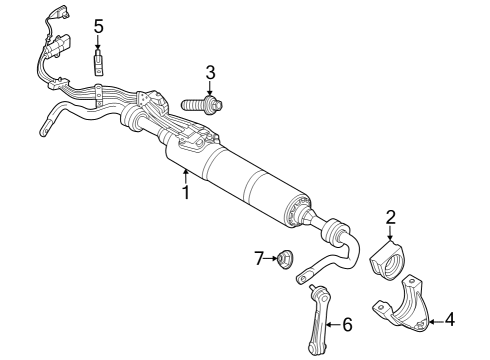 2024 BMW i7 Stabilizer Bar & Components - Rear Diagram 1