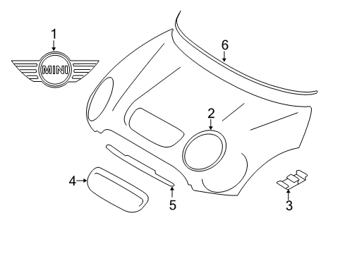 MINI EMBLEM Diagram for 51149447806