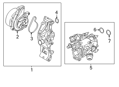 2022 BMW X2 Water Pump Diagram 1