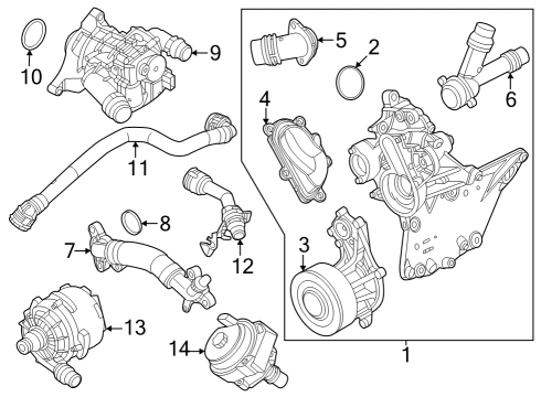 2024 BMW X5 Water Pump Diagram 2