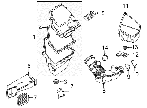 2023 BMW X3 M Filters Diagram 1