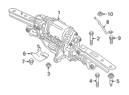 2023 BMW X7 Rear Steering Components Diagram