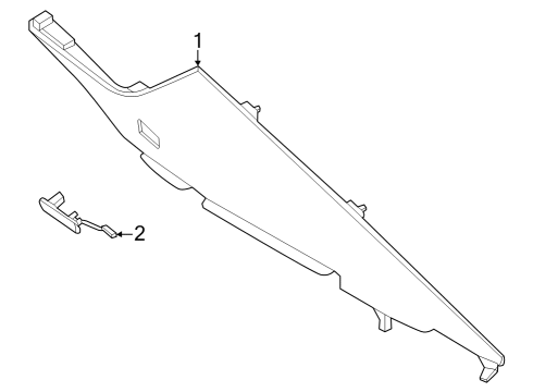 2023 BMW i7 C-PILLAR TRIM PANEL RIGHT Diagram for 51437885396