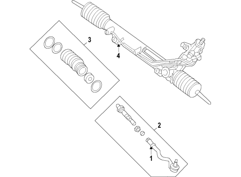 2023 BMW 330e Steering Column & Wheel, Steering Gear & Linkage Diagram 3