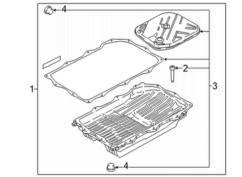 2021 BMW M4 KIT, OIL PAN FLUID FILTER AU Diagram for 24119504520