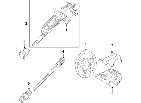 2023 BMW M2 Steering Column & Wheel, Steering Gear & Linkage Diagram 1