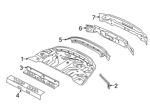 2021 BMW M850i xDrive Rear Body Diagram 2