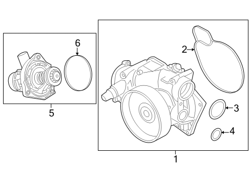 2023 BMW 760i xDrive Water Pump Diagram 2