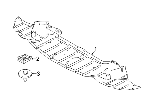 2021 BMW M2 Splash Shields Diagram