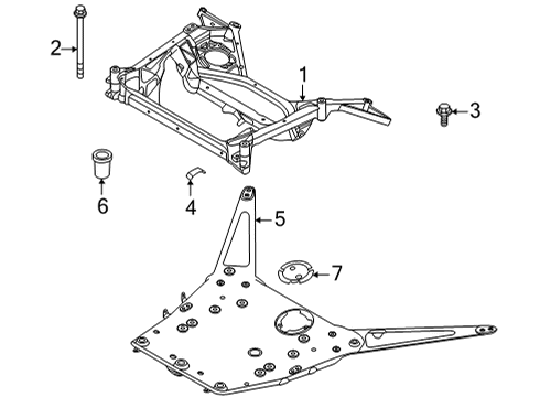 2023 BMW M4 Suspension Mounting - Front Diagram 2