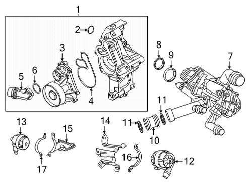 2022 BMW X4 BRACKET FOR ELECTRIC WATER P Diagram for 11518740101