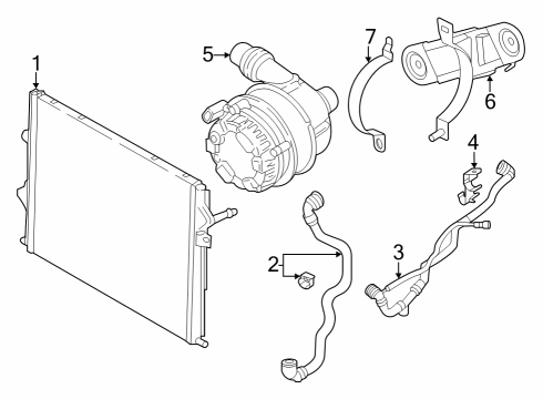 2024 BMW 430i xDrive Gran Coupe Intercooler Diagram