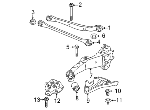 2024 BMW 228i xDrive Gran Coupe Rear Suspension Diagram