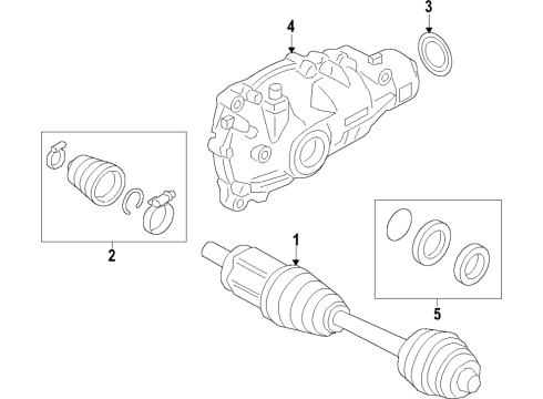 2021 BMW X7 Front Axle, Axle Shafts & Joints, Differential, Drive Axles, Propeller Shaft Diagram