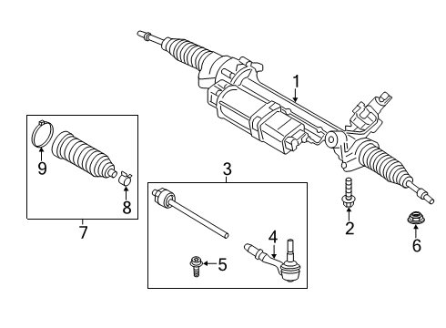 2023 BMW X4 Steering Column & Wheel, Steering Gear & Linkage Diagram 2