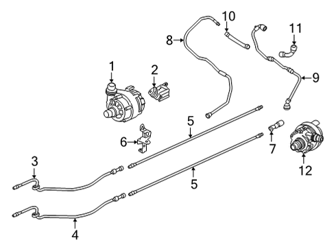 2021 BMW i3 Water Pump Diagram 2