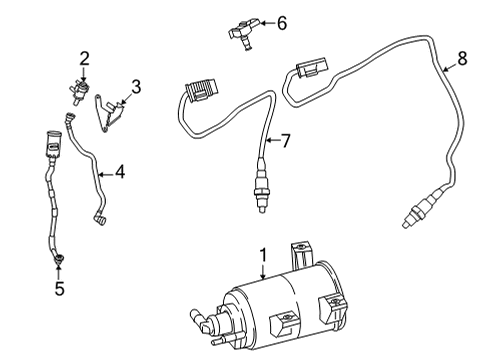 2021 BMW X3 M Emission Components Diagram 1