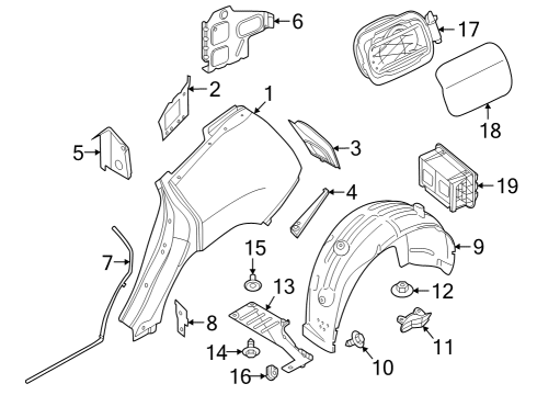 2023 BMW iX Body Adhesive K5 Diagram for 83195A59935