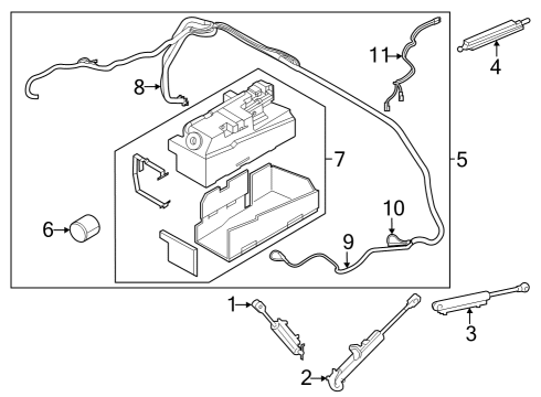 2021 BMW M850i xDrive Hydraulic Components Diagram