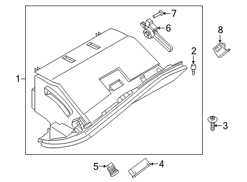 2022 BMW Z4 Glove Box Diagram