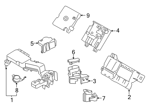 2023 BMW X7 BATT.VOLTAGE FOR JUMP START Diagram for 61145A0B052