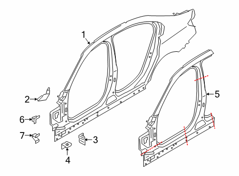 2024 BMW 330e xDrive Uniside Diagram 3