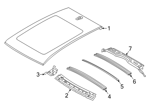 2023 BMW X2 Roof & Components Diagram 2