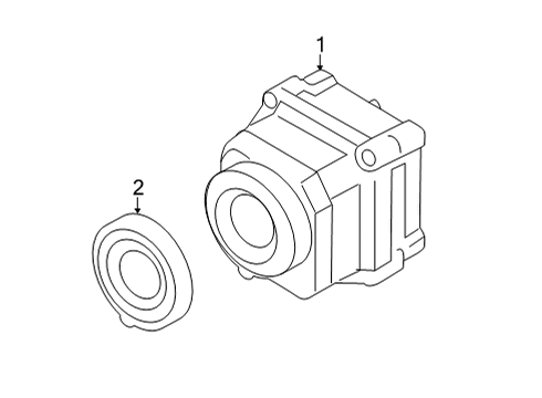 2022 BMW X6 M Electrical Components - Front Bumper Diagram 6