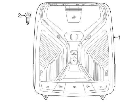 2024 BMW i7 Overhead Console Diagram